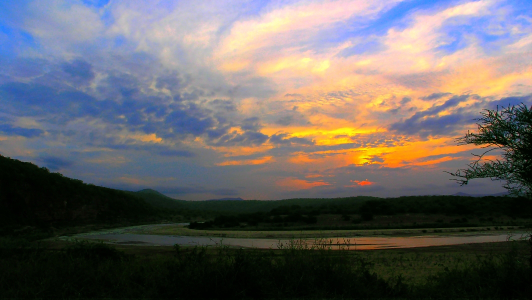 Sunset at the Krokodile river