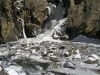 Boulder Falls in Winter by Rian Houston