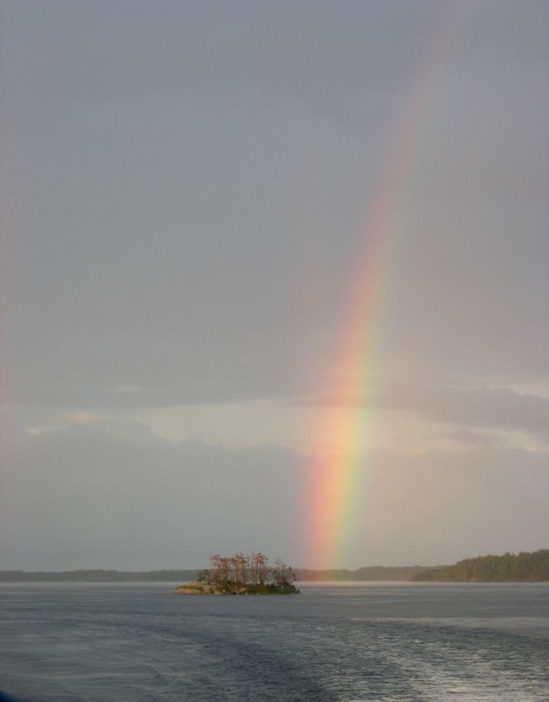 Rainbow in Stockholm Archipelago