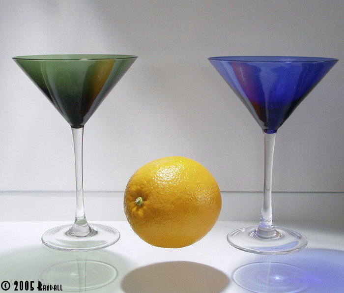 Martini glass and Orange