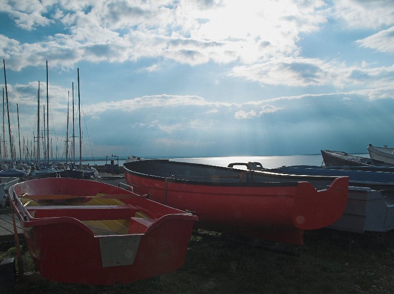 Boat at Whitstable Harbour, Kent, UK.