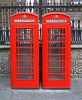 Red Phone Booths by Sergey Green