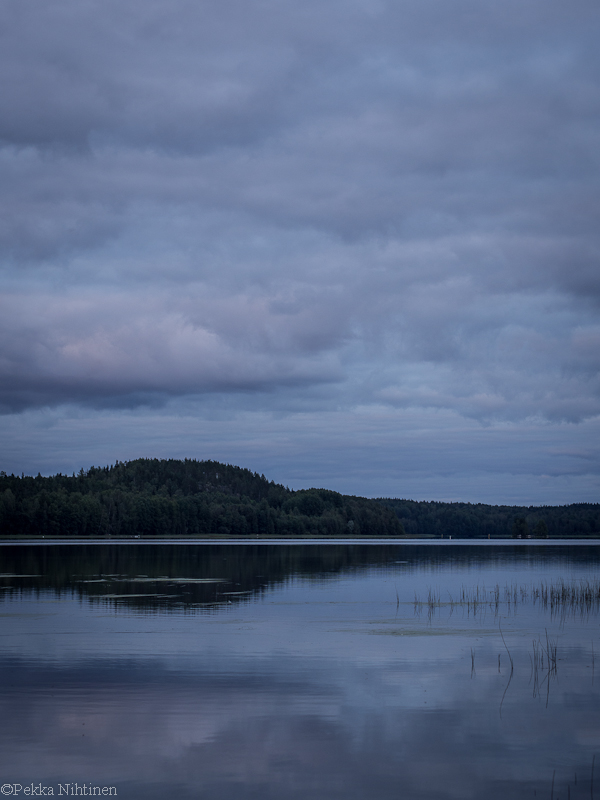 Night falls at Lake Suokumaa