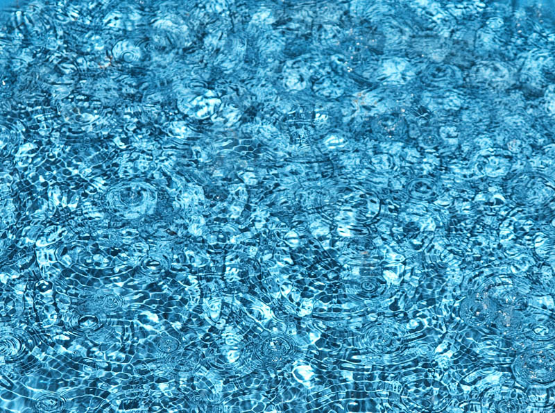 Rain on pool