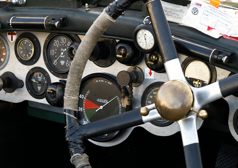 4 1/2 Litre Bentley cockpit