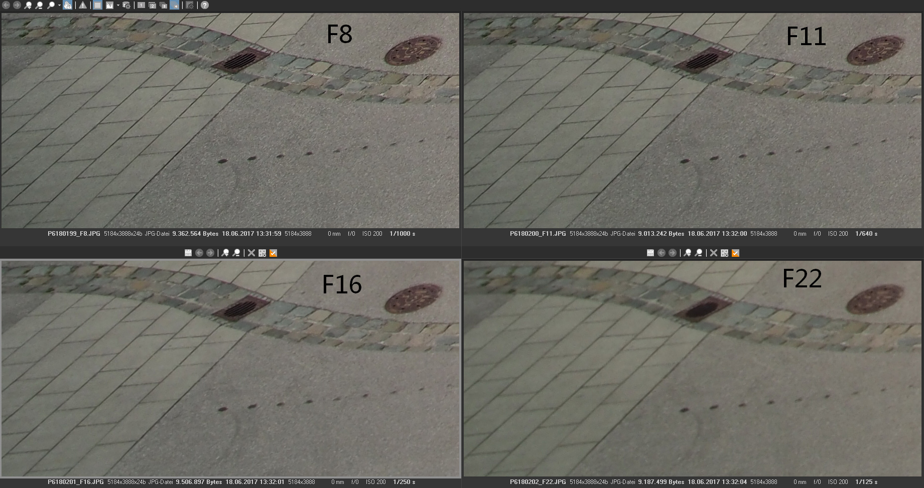 Bottom left F8-F22
