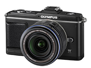 Olympus E-P2 with 14-42mm lens