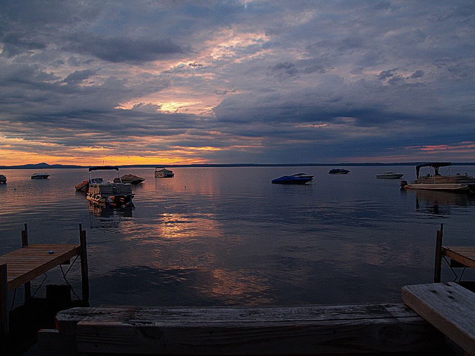 Sunrise From The Dock