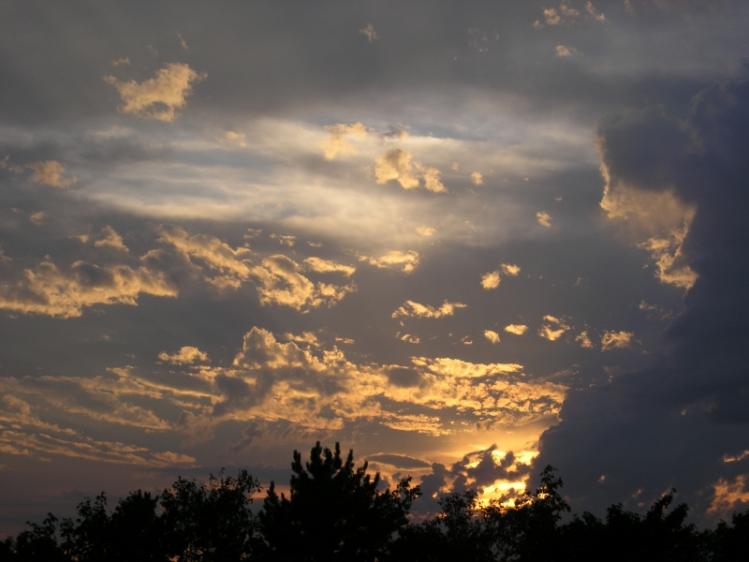 Dark sunset