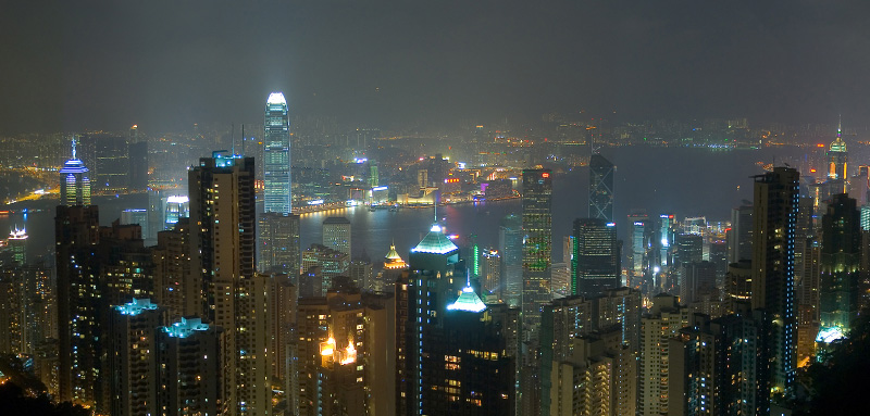 Hong Kong by night