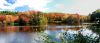 Panorama of a local lake in the Autumn by Loren Lewis