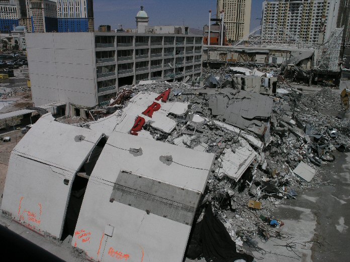 What's left of the Boardwalk Hotel Casino - Las Vegas