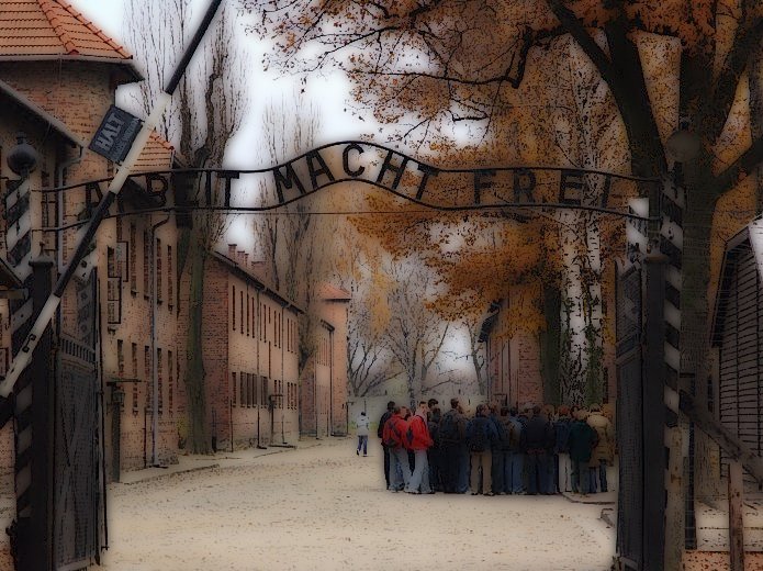 Aushwitz Gate - Painted