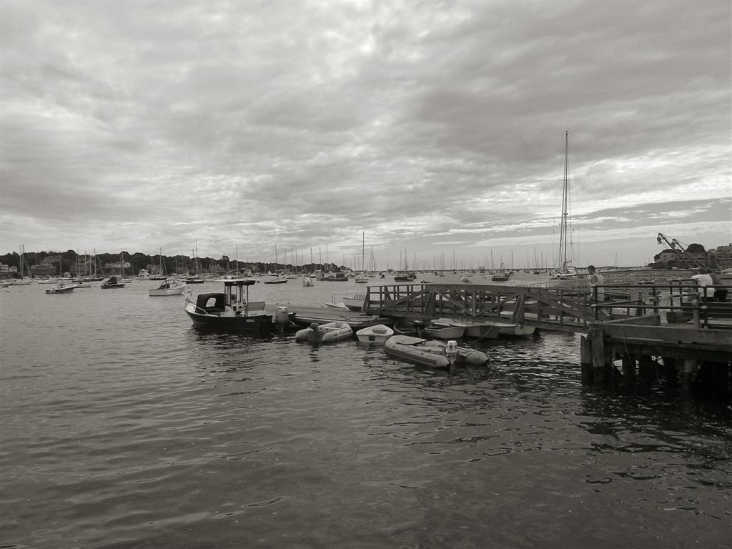 Marblehead harbor  on a fall day
