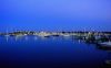 Oak Bluffs Harbor at dusk by Amy Fournier