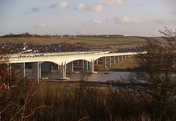 Ctrl bridge over river Medway.