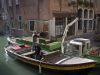 Rubbish collection Venitian style. by Dave Hall