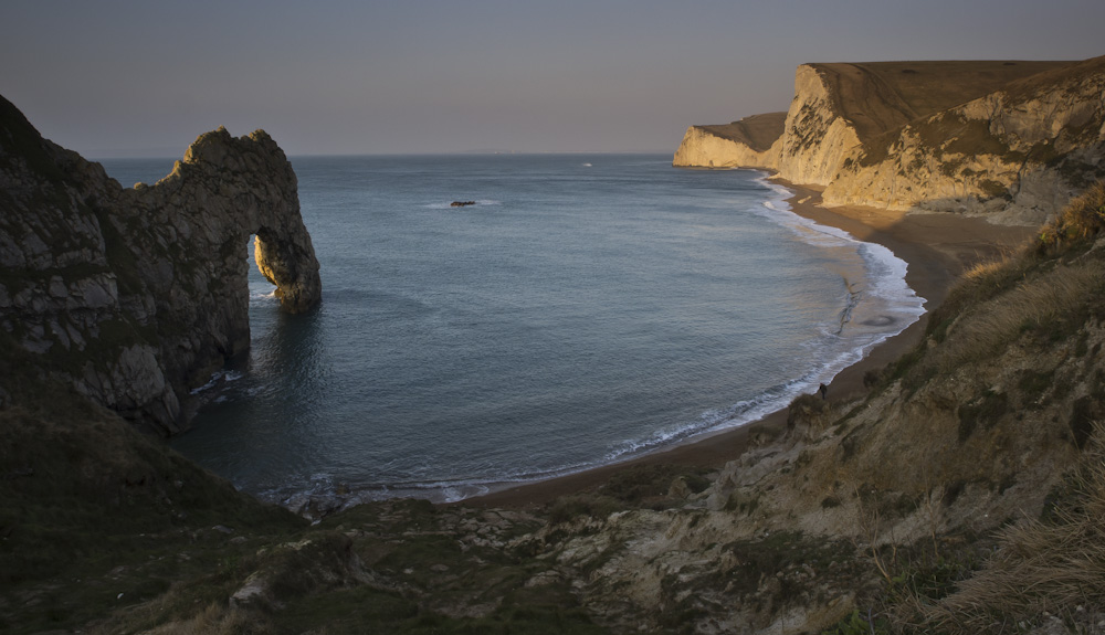 Durdle door at sunset