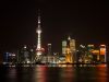 Shanghai financial district by night by Dave Hall