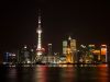 Shanghai financial district by night