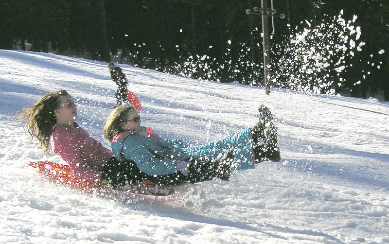 Flying snow