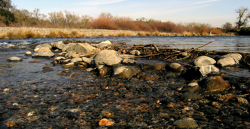Upriver shores