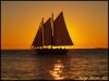 Golden Ship at Sea by Valorie Spencer