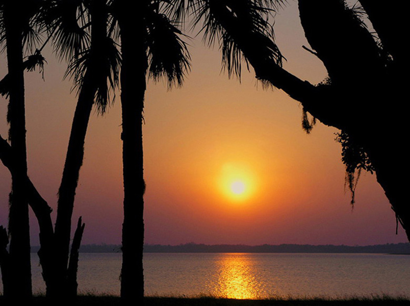 Sunset over Lake Myakka