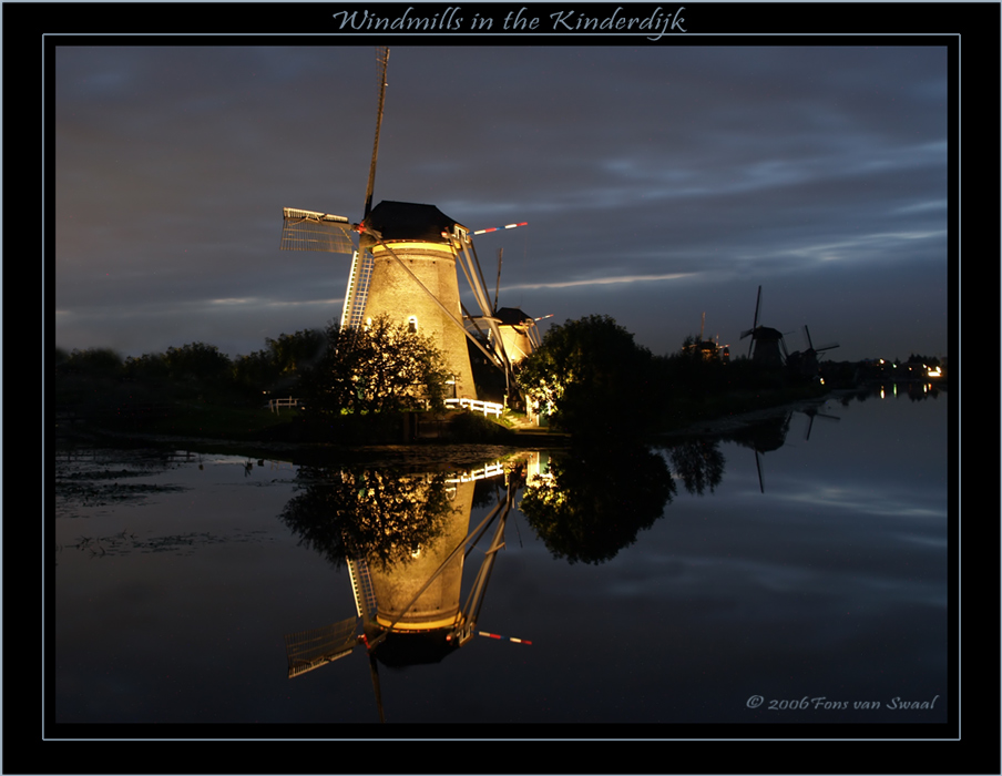 Windmills in the Kinderdijk