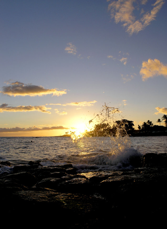 sunset in paradise