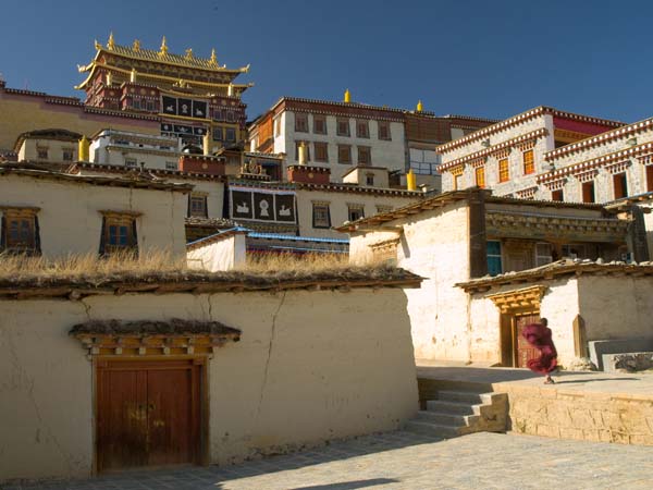 Lamasery and Its Young Monk