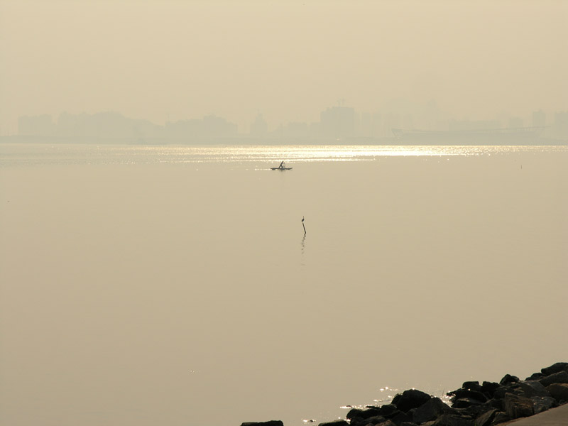 Simple Life outside a Modern City