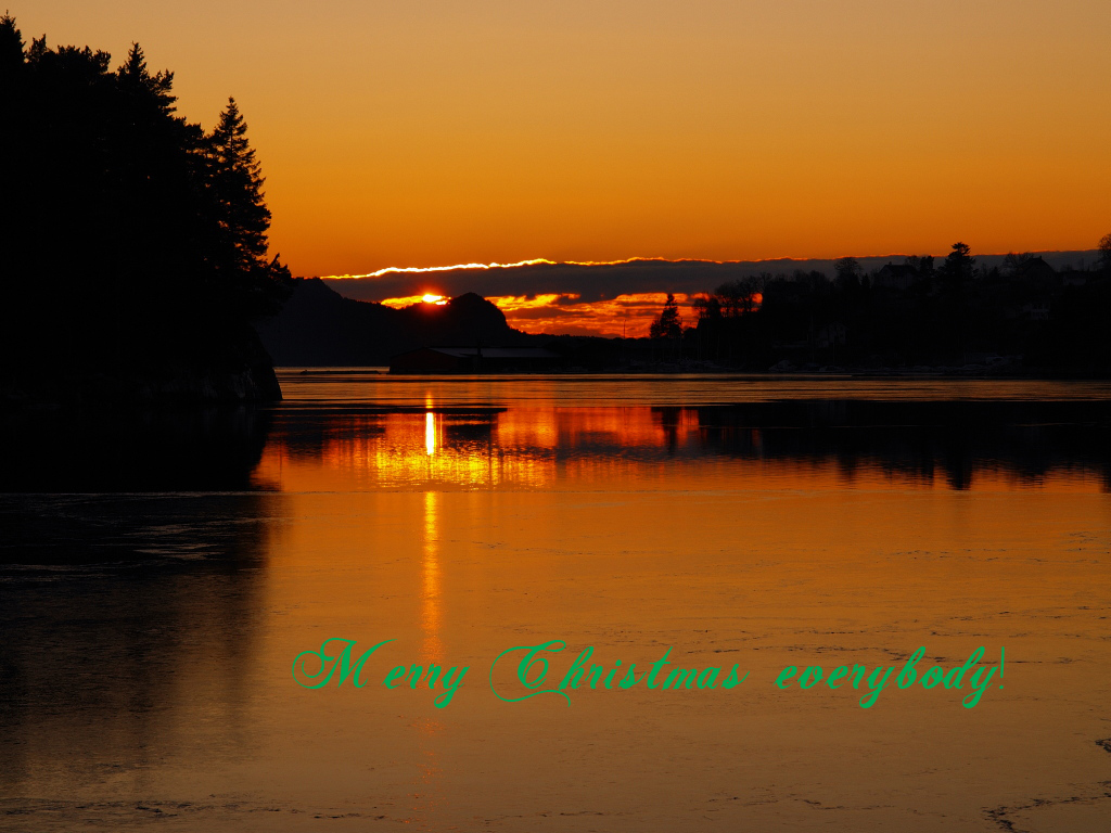 Season greetings from frosty Norway.
