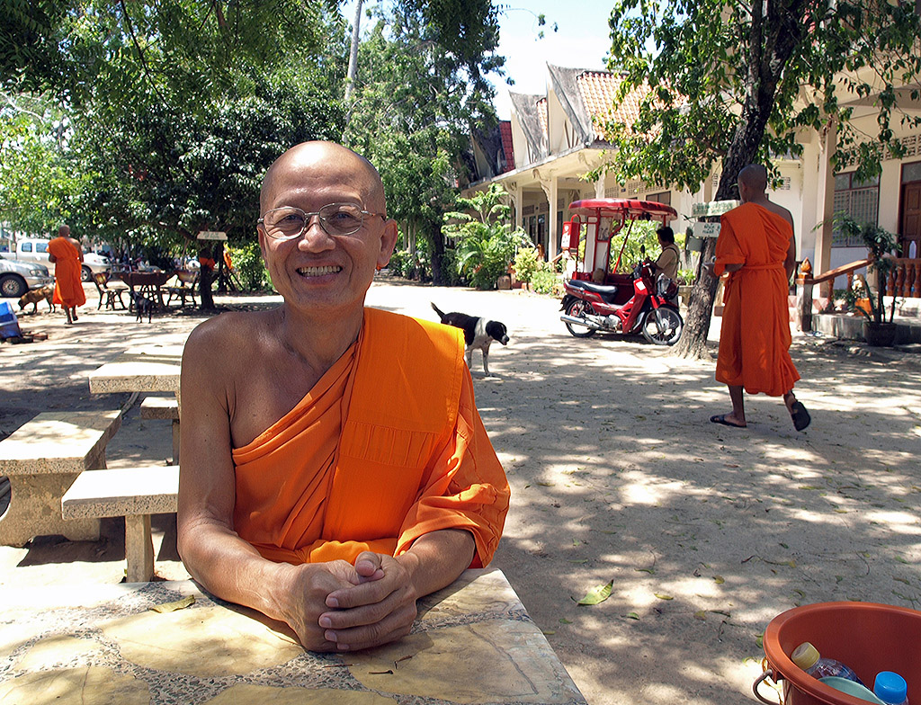 Inside the Buddhist monastery of Chalong