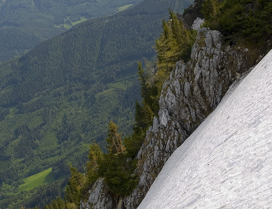 There is plenty of snow in the Alps