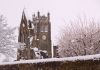 Snow on the Abbey by Mike PADLEY