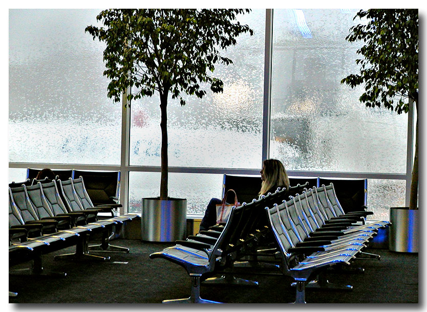 Waiting in the rain...