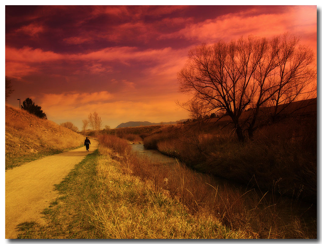 Alone on the long trail...