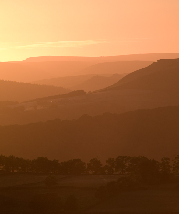 Valley sunset