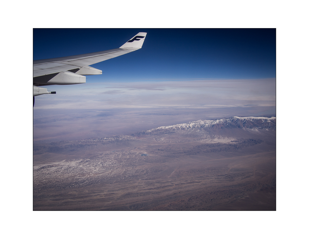 Flight AY056 over Mongolia