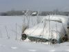 Retired car on winter vacation by Pekka Nihtinen