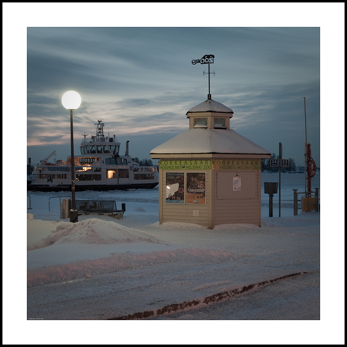 Ticket booth in harbour