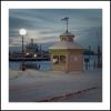 Ticket booth in harbour by Pekka Nihtinen