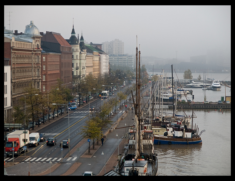 North Port in Autumn Fog
