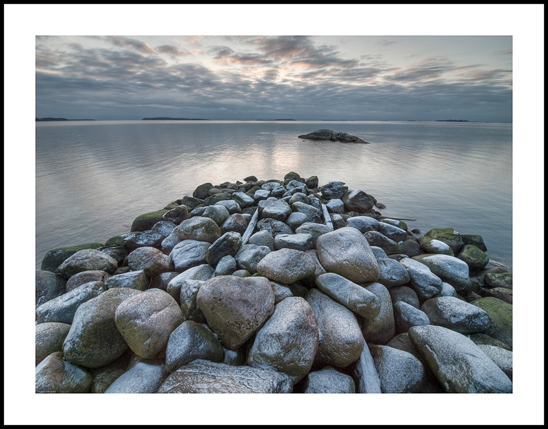 Rocks and water