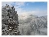 Snow on mountains