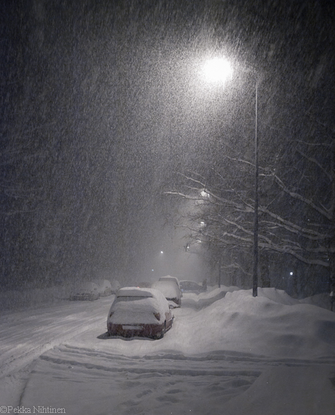 Homestreet in snow