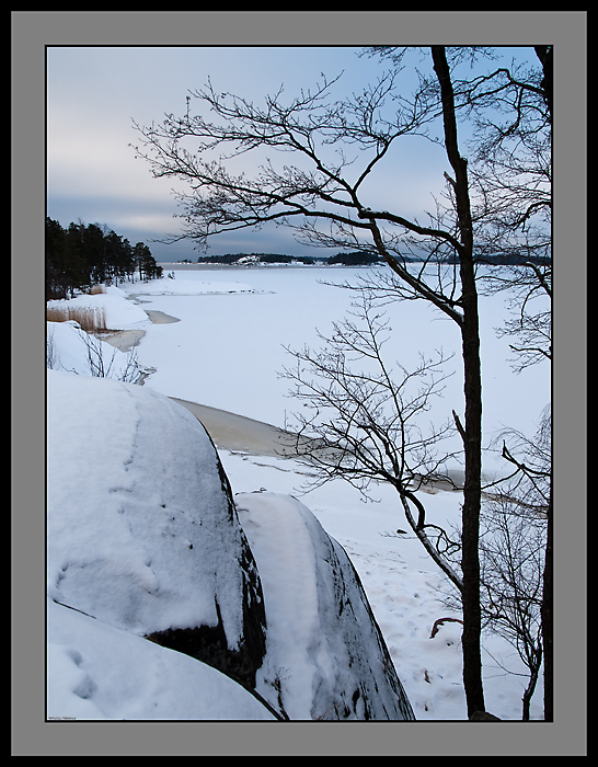 Sea in white