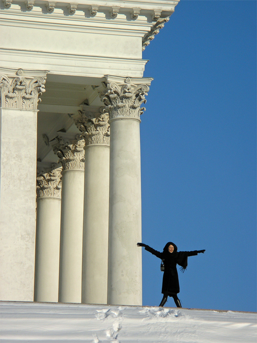 Woman in black