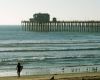 Surfer in Oceanside CA by David Shayani